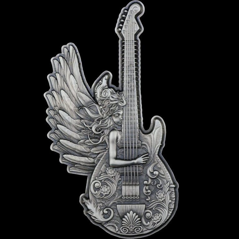 Read more about the article 2025 Cameroon Divine Music: Guitar of Angel 2 oz Silver coin