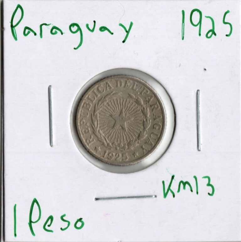 Read more about the article Coin Paraguay 1 Peso 1925 KM13