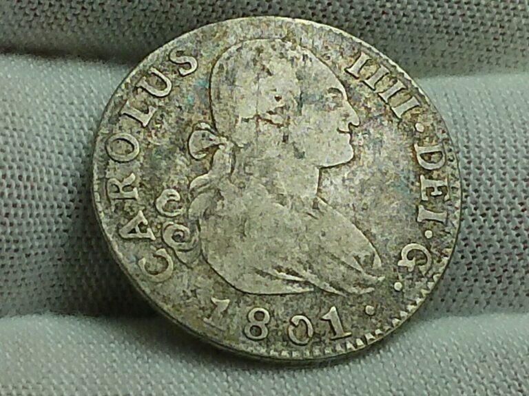 Read more about the article 1801 CN Charles IV Spanish Silver Milled 2 Reales – Seville