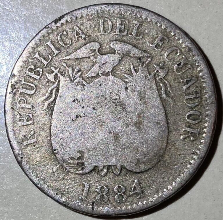 Read more about the article 1884 Ecuador 1/2 Decimo Medio Decimo Coin