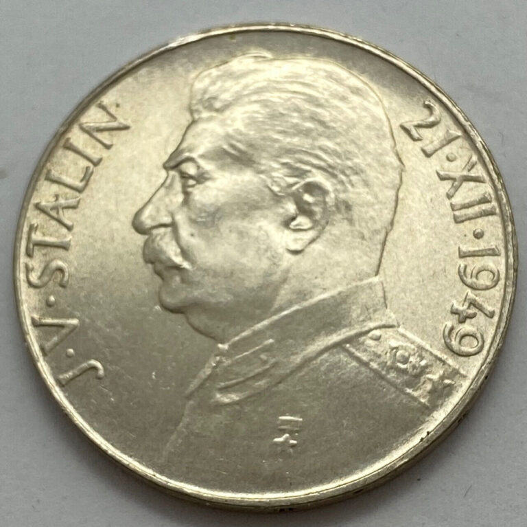 Read more about the article 1949 Czechoslovakia 100 Korun Stalin 70th Birthday Silver Commem Coin