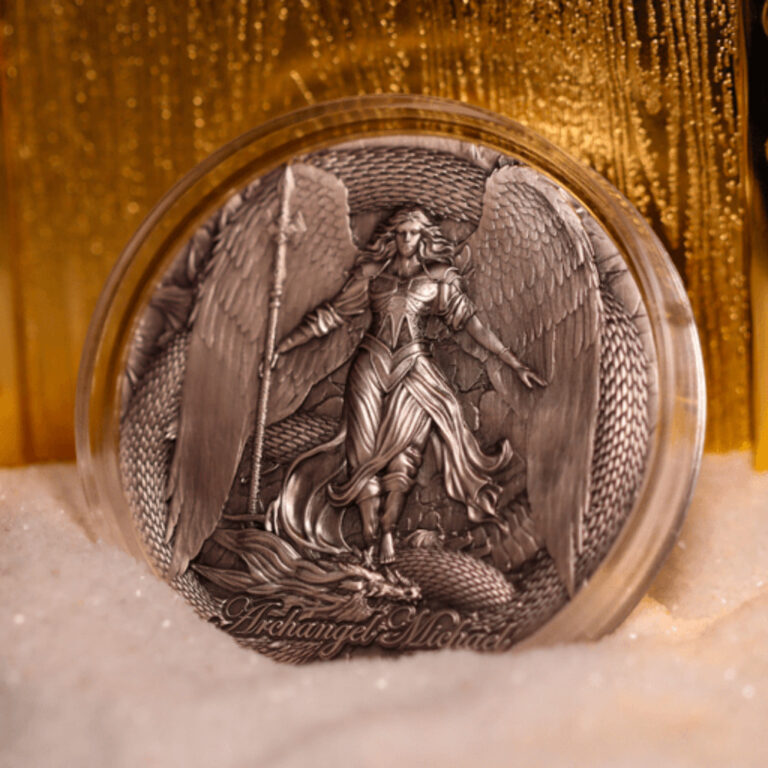 Read more about the article 2024 Cameroon Archangel Michael 2oz .999 Silver Coin