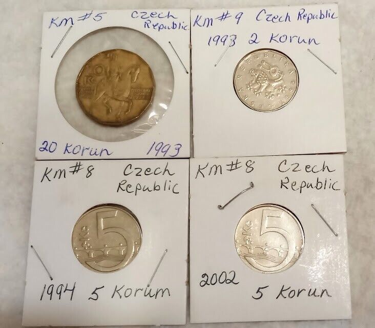 Read more about the article Czech Republic Koruna Coin Lot- Nice World Coins!!!