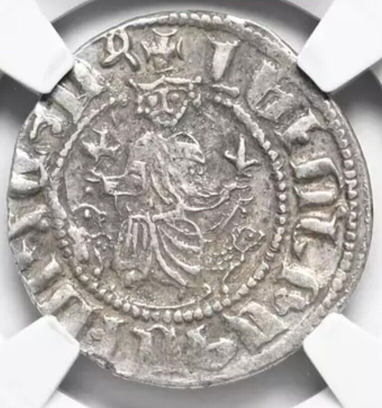 Read more about the article ARMENIA 1198-1219 AD Levon Silver Crusades Knights Templar Coin Crusaders NGC XF