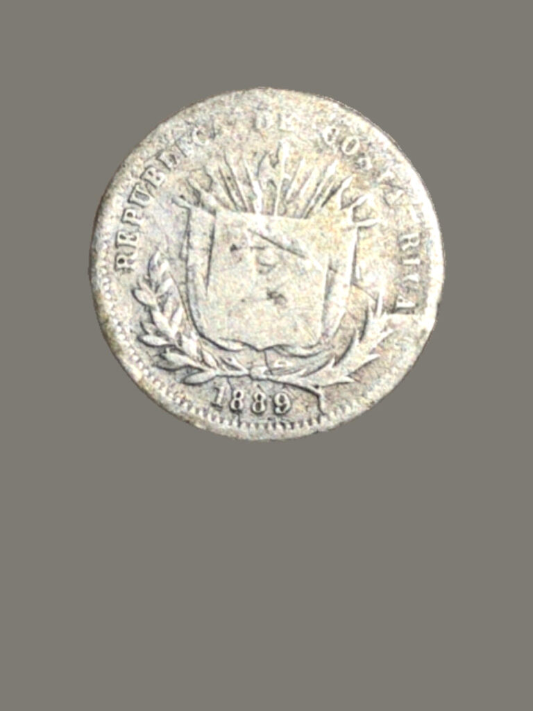 Read more about the article 1889 Costa Rica 5 Centavos Heaton Mint Silver Coin – VG (Very Good) condition