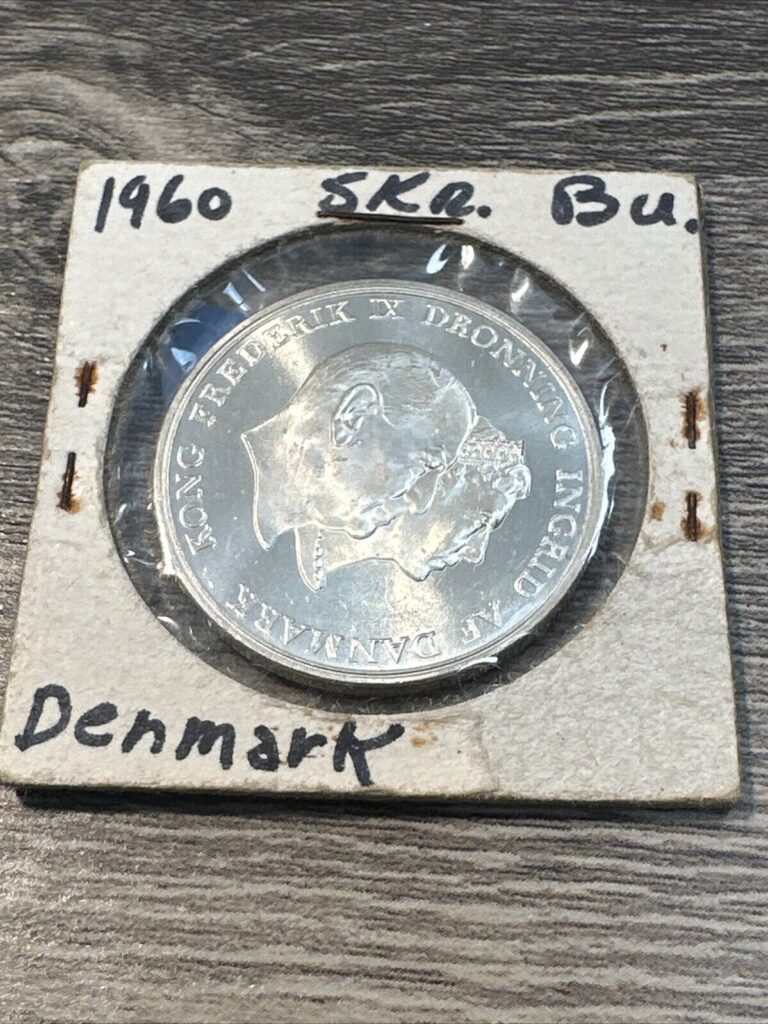 Read more about the article 1960 Denmark 5 Kroner Silver Coin Uncirculated