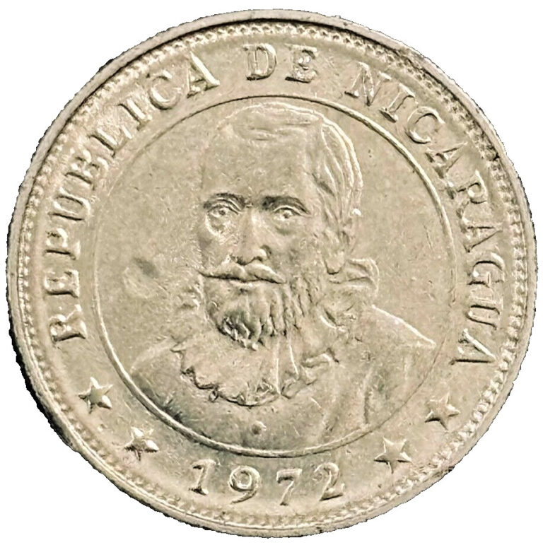 Read more about the article 1972 Nicaragua Coin 25 Centavos KM# 18.3 Foreign Money Rare Coins FREE SHIPPING