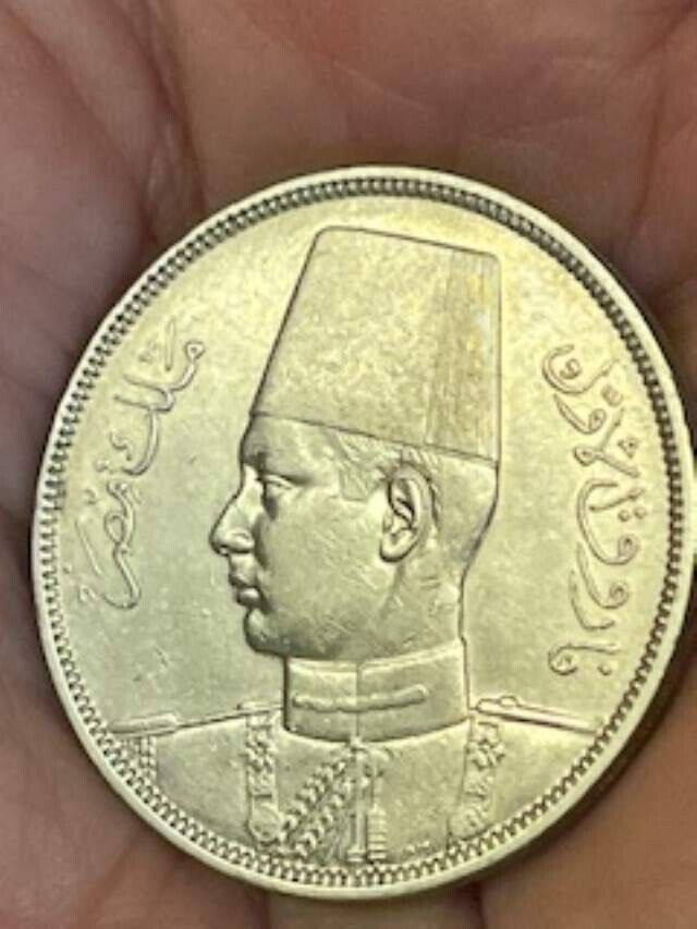 Read more about the article 1937 EGYPT 10 PIASTRES QIRSH AH1356 KING FAROUK I .833 SILVER AU/UNC COIN