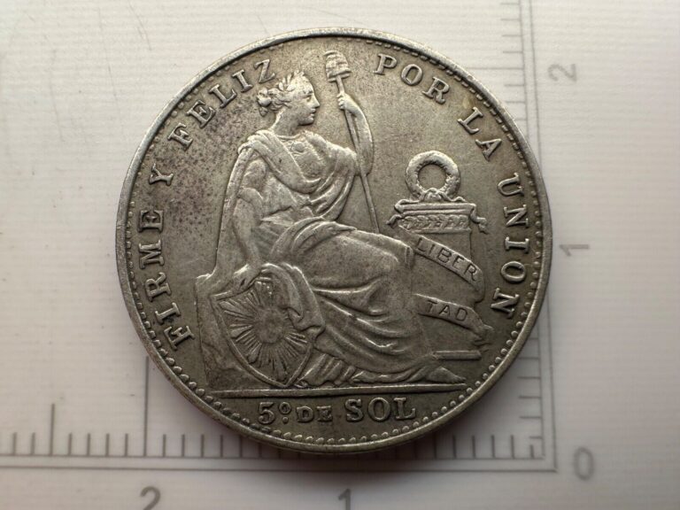 Read more about the article 1908 peru 1/5 sol 90% Silver World Coin XF Condition