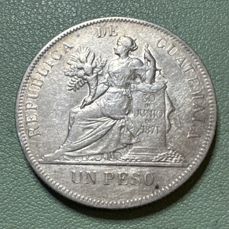 Read more about the article GUATEMALA 1894 UN PESO SILVER COIN .900 World Silver Coin Details