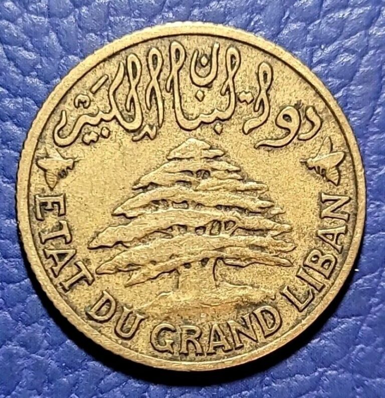 Read more about the article LEBANON. GRAND LIBAN 5 PIASTRES 1925  FREE U.S. SHIPPING WE COMBINE