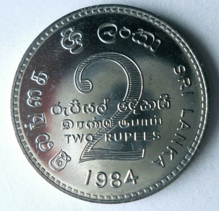 Read more about the article 1984 SRI LANKA 2 RUPEES – AU/UNC GEM – Great Coin – Free Ship – Bin #LC 16