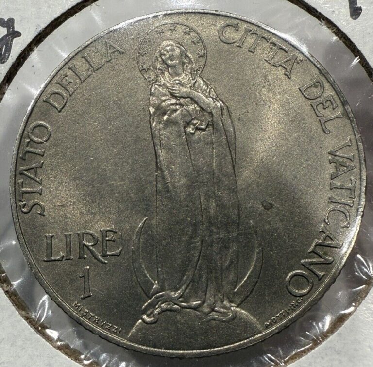 Read more about the article 1931 1 Life Vatican City Mary Coin Pius XI BU Uncirculated