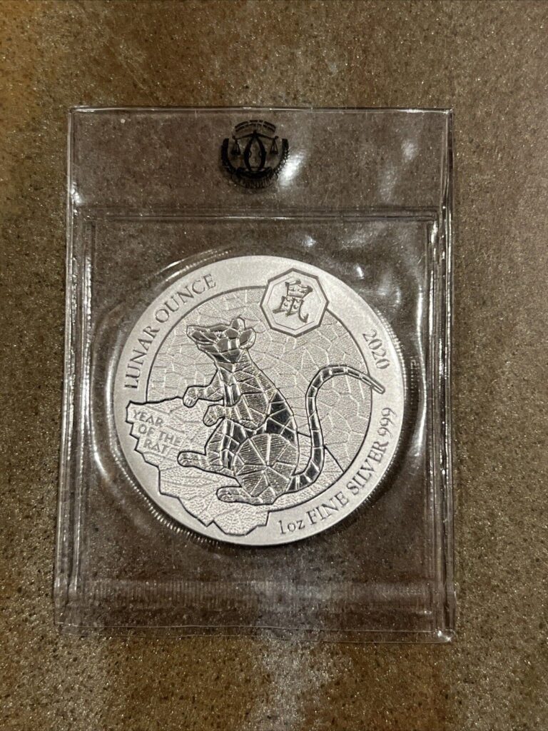 Read more about the article 2020 Rwanda Lunar Year Of The Rat 1 Oz .999 Silver Coin BU In Mint Packaging