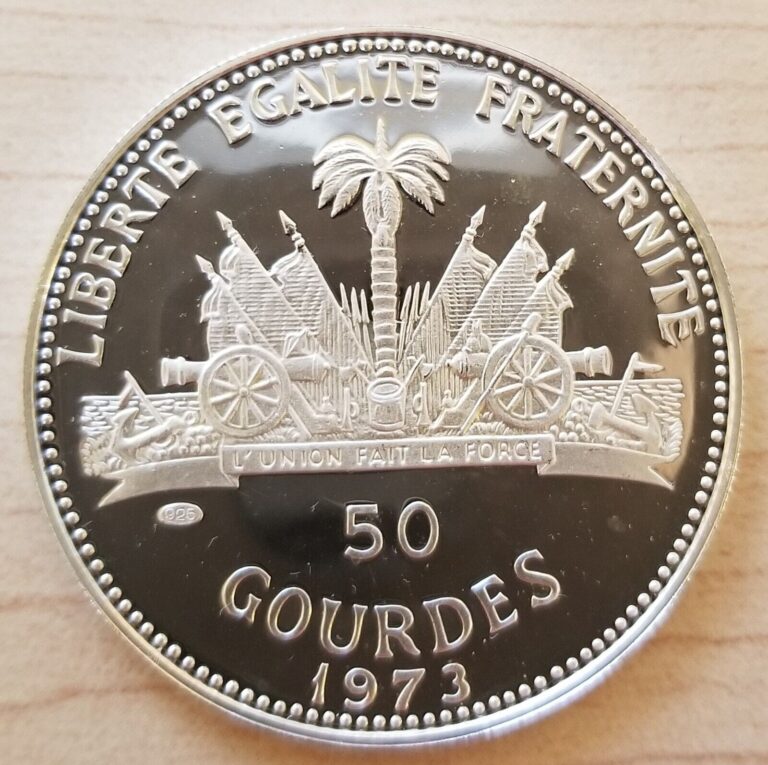 Read more about the article Haiti 50 Gourdes 1973 92.5% Fine Silver Woman and Child