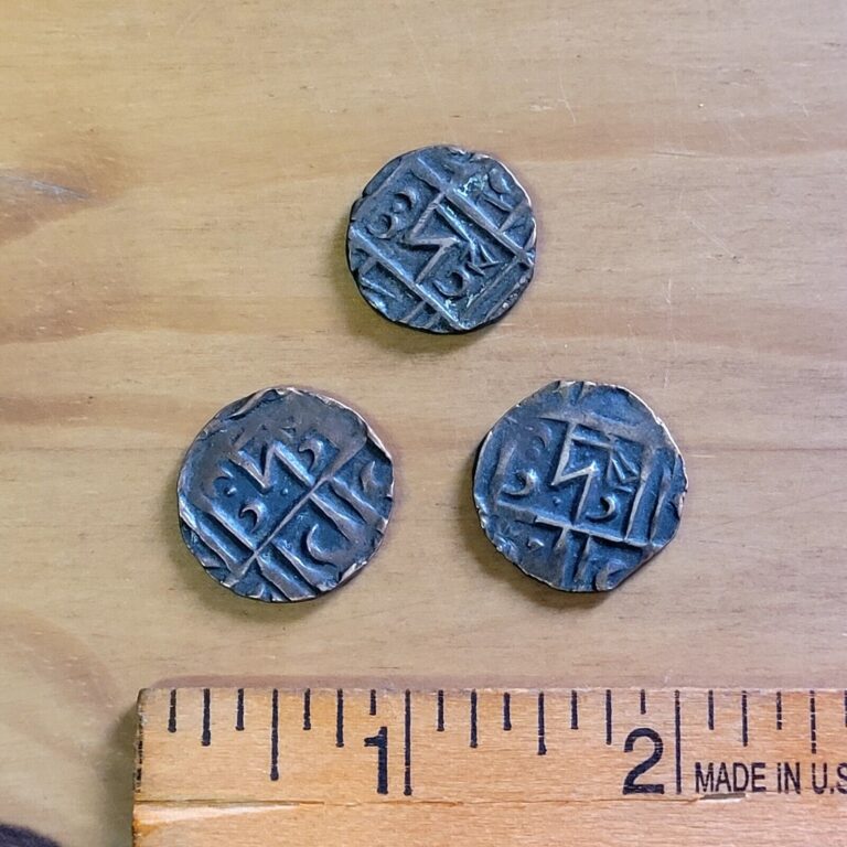 Read more about the article BHUTAN DEB LOT OF 3 HALF DEB RARE COPPER COINS HTF COIN (BD3)