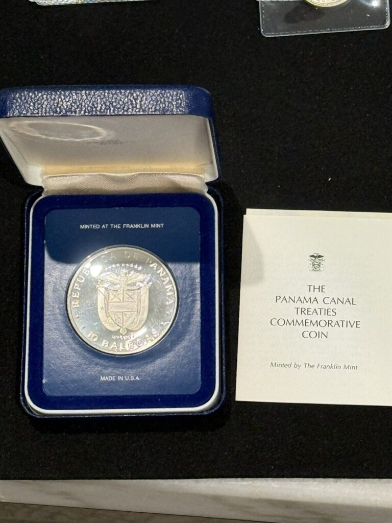 Read more about the article 1978 PANAMA CANAL TREATY 10 BALBOAS PROOF SILVER COIN WITH OGP and COA