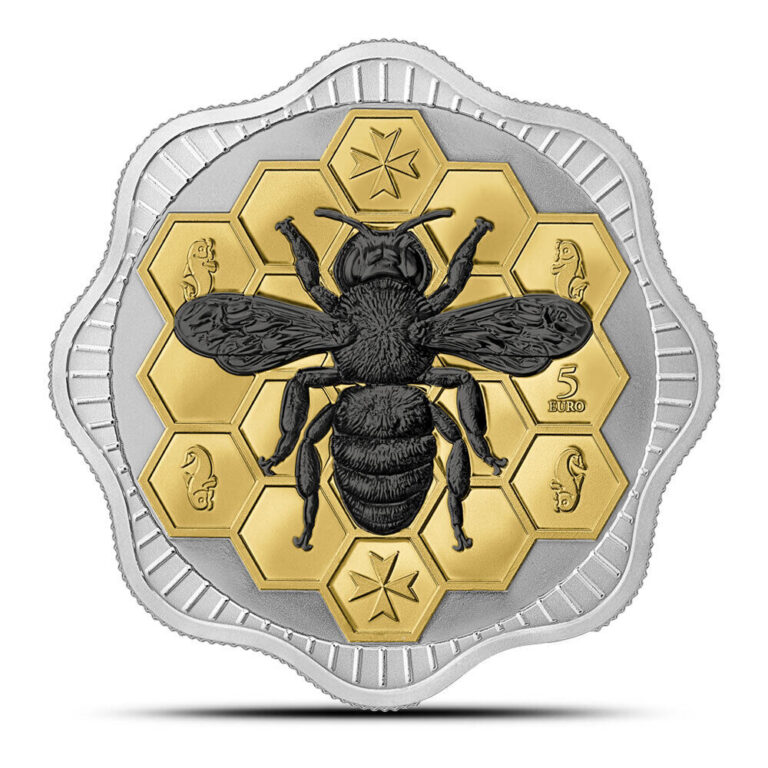 Read more about the article 2024 1 oz Malta Maltese Bee Silver Coin (Box  CoA)