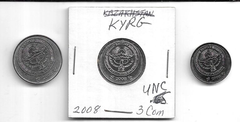 Read more about the article KYRGYZSTAN  LOT OF 4  COINS – HIGH GRADE (CNS 4351)
