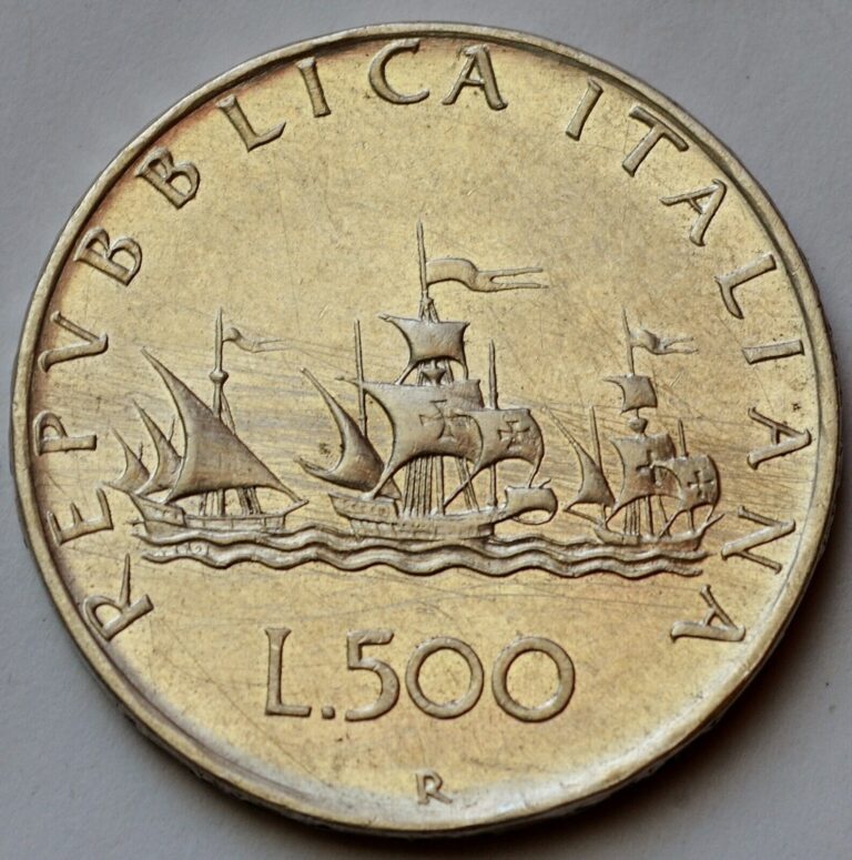 Read more about the article Italy 500 Lire  1960  Christopher Columbus’s ships  silver coin