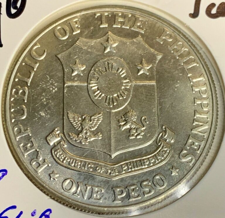 Read more about the article SILVER  1967 Philippines 1 Peso – 90% Silver  ASW .7523  World Silver Coin SP112