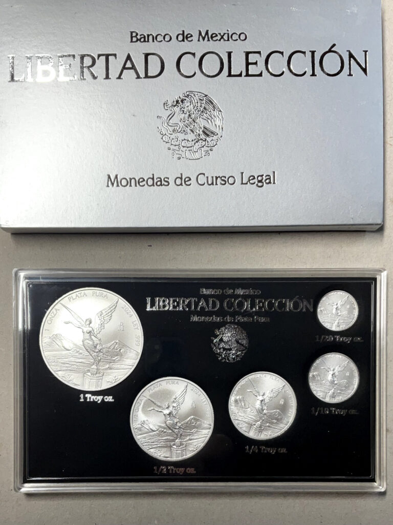 Read more about the article 2024 Mexico 5-Coin BU Silver Libertad Set – New In Original Mint Packaging