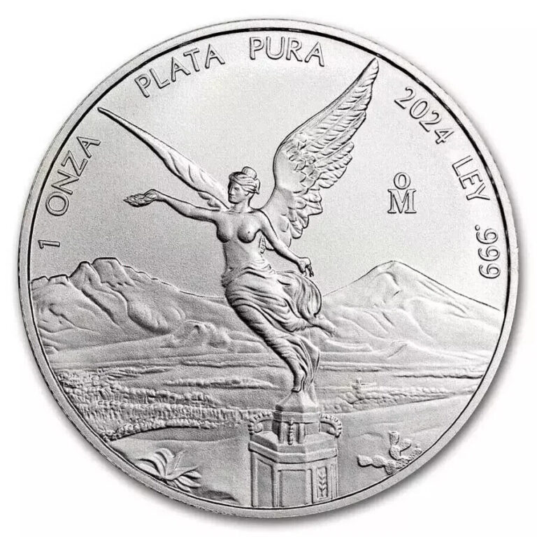 Read more about the article 2024 Mexico 1 Onza Silver Libertad 1 oz .999 Fine Silver BU Coin – IN CAPSULE