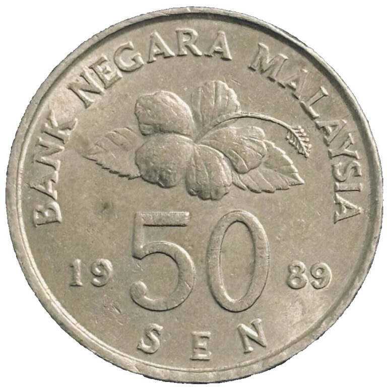 Read more about the article 1989 Malaysia Coin 50 Sen KM#53 Asia Money Foreign RARE Old Coins FREE SHIPPING