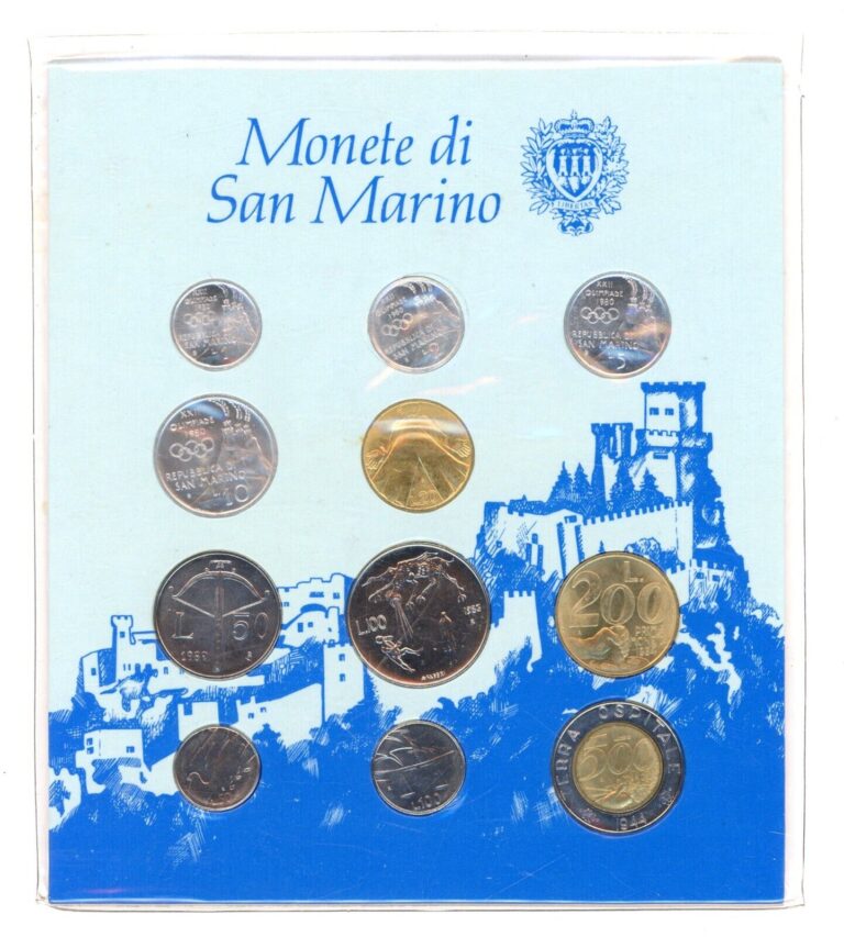 Read more about the article SAN MARINO – 1992 ~ MINT SET ~ 10 COINS ~ MINT PACKAGING