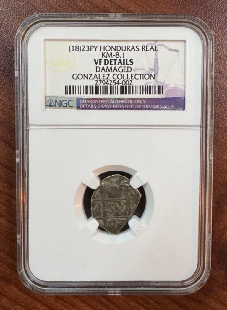 Read more about the article (18)23 PY Honduras Real NGC VF Details – KM# 8.1