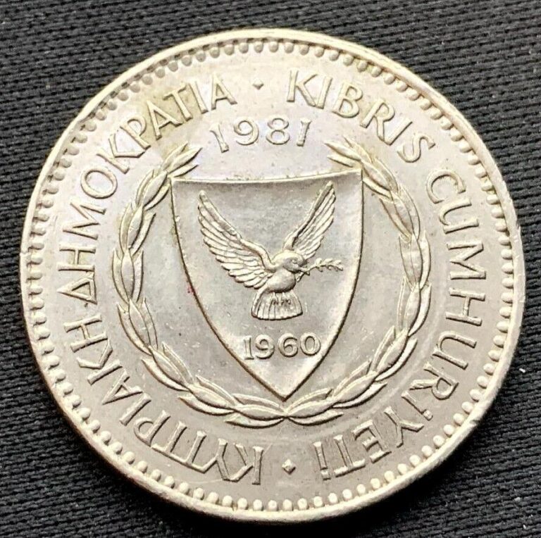 Read more about the article 1981 Cyprus 100 Mils Coin UNC ( 2 Million Minted )      #M51