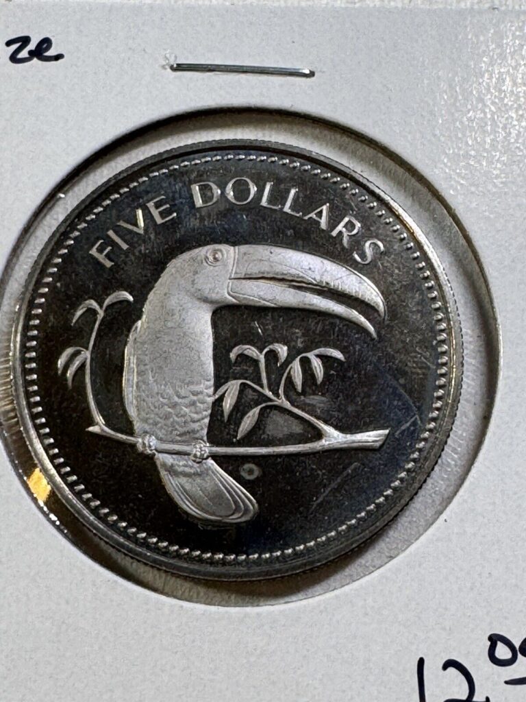 Read more about the article 1974 Belize 5 Dollars Proof Coin Low Mintage