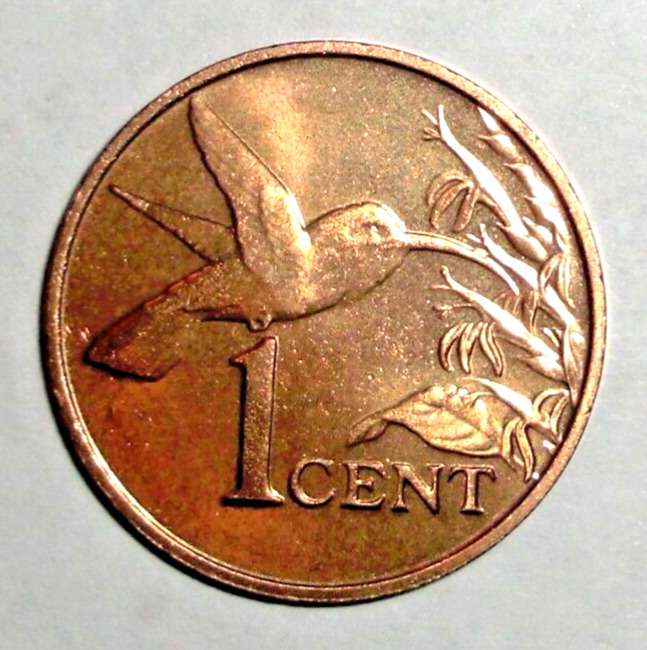 Read more about the article 1999 Trinidad and Tobago Coin 1 cent Hummingbird Eating Animal Wildlife