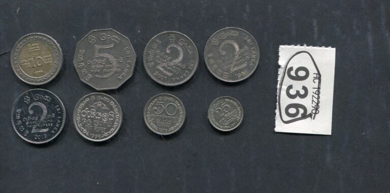 Read more about the article Set of  8  coins of   Sri Lanka