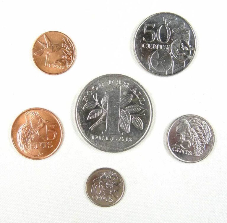 Read more about the article Trinidad and Tobago coins set of 6 pieces UNC