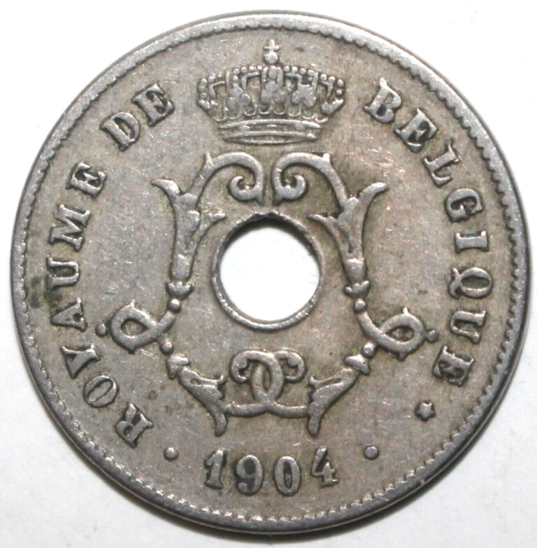 Read more about the article Belgian 10 Centimes Coin 1904 KM# 52 Belgium French Ten