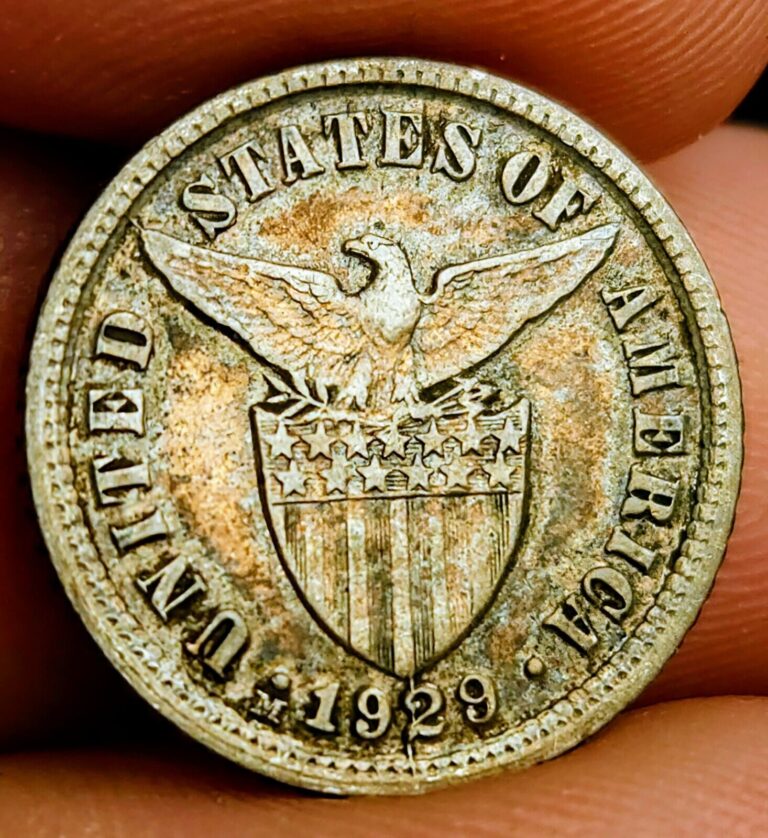 Read more about the article US Philippine Coin 10 Ten Centavos 1929 M Lot 211A – Silver