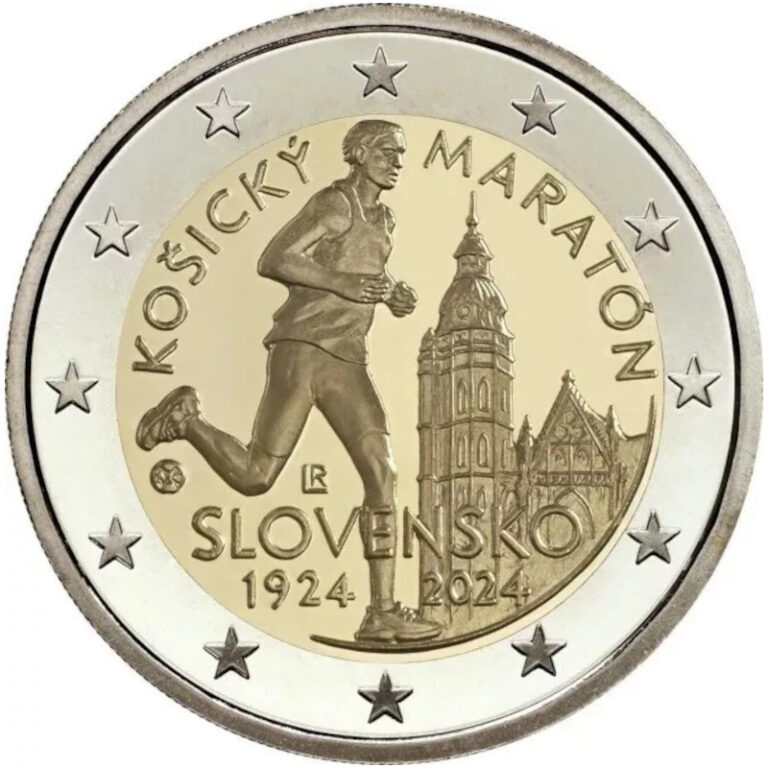 Read more about the article 2024 Slovakia € 2 Euro UNC Coin – Kosice Peace Marathon 100 Years