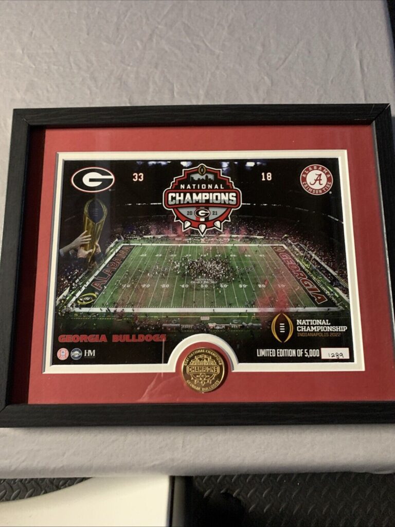 Read more about the article Georgia Bulldogs Highland Mint Coin National Championship Plaque Alabama Rare