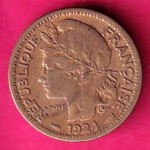 Read more about the article REPUBLIQUE FRANÇAISE 1 Franc 1924 Togo French Mandate Rare coin#RS1512