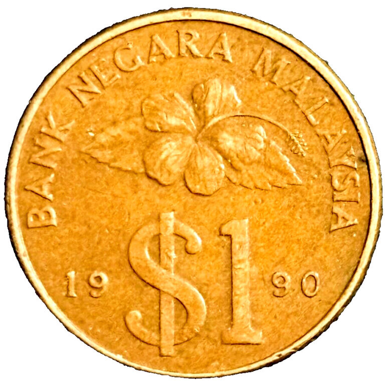 Read more about the article 1990 Malaysia Coin $1 One Dollar Ringgit KM# 54 Asia Foreign Coins FREE SHIPPING