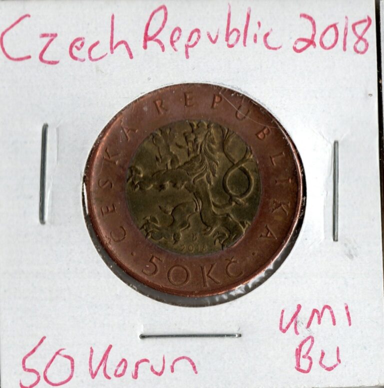 Read more about the article Coin Czech Republic 50 Korun 2018 KM1  bimetallic