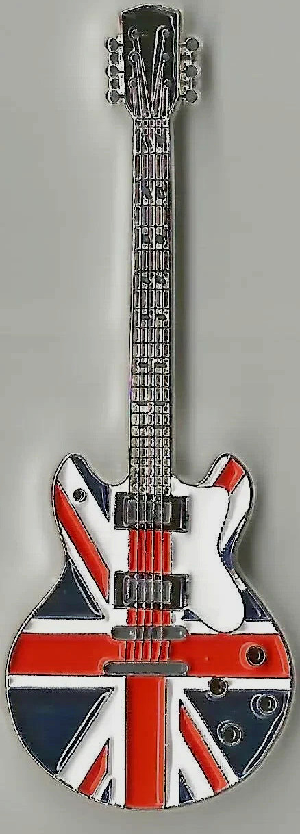 Read more about the article Somalia 1 DOLLAR 2012 x 1 Pcs British Flag UNC GUITAR SHAPED Red SILVER COIN