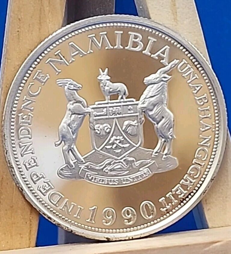 Read more about the article 1990-Namibia 10 Dollars Independence Archer .900Fine Silver Coin