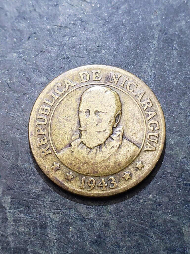 Read more about the article 1943 Nicaragua 10 Centavos Coin  ***1 Year Type Coin***