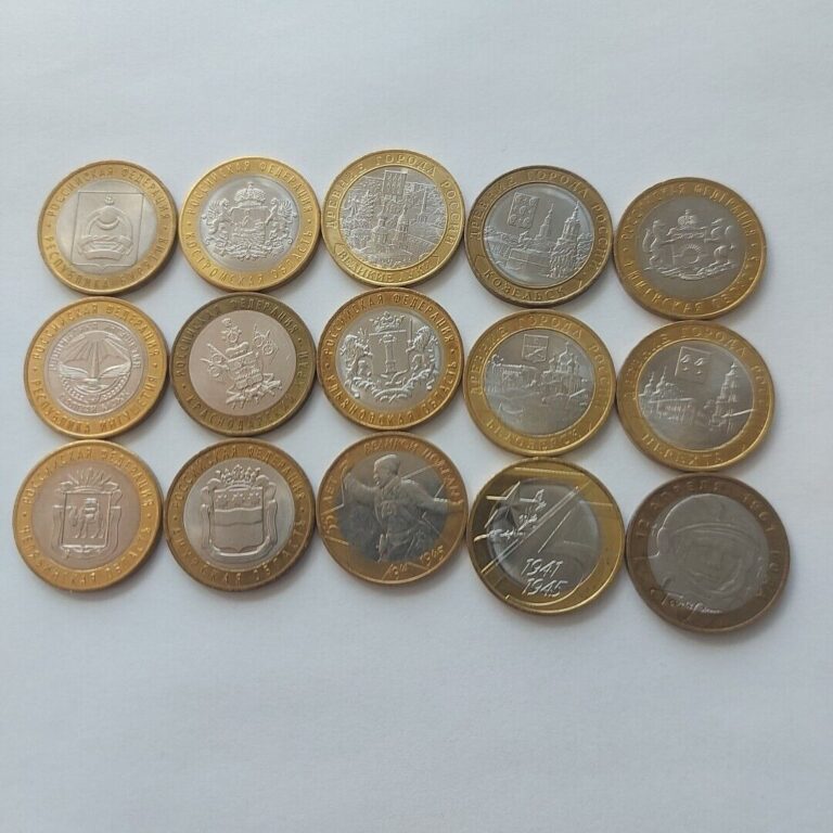 Read more about the article 10 Rubles Coin Russian Federation Coins  Bimetal  Lot 15 pcs.Free Sh.#553x