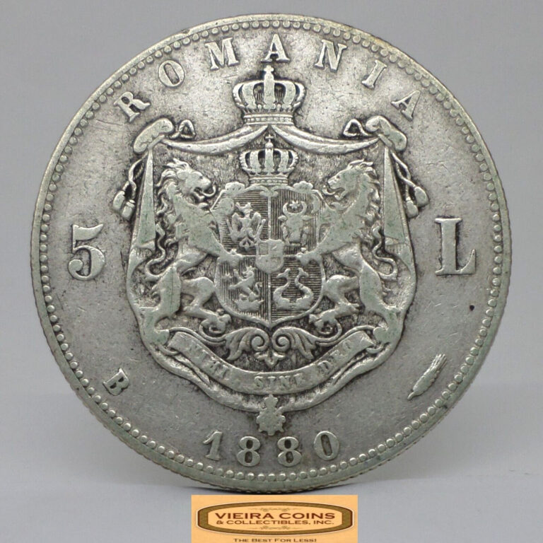 Read more about the article 1880-B Romania Silver 5 Lei – #C43181NQ