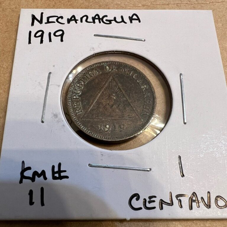 Read more about the article 1919 NICARAGUA 1 Centavo Coin – Amazing +100 Year Old Nicaraguan Coin