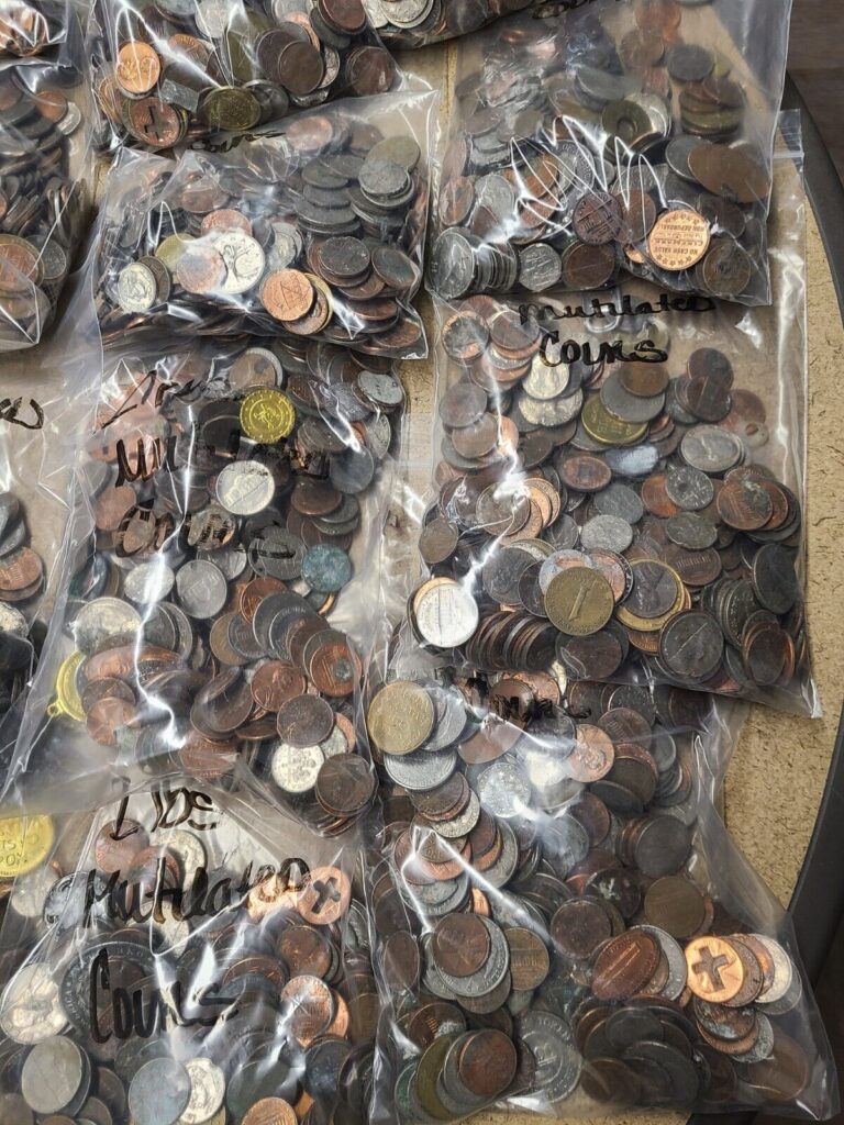 Read more about the article 2lb Bag of Mutilated Coins Unsearched