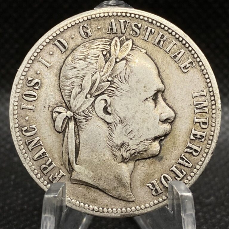 Read more about the article 1879 Austria 1 Florin • VF+ • Franz Josef I • Old World Silver Coin • AUT011